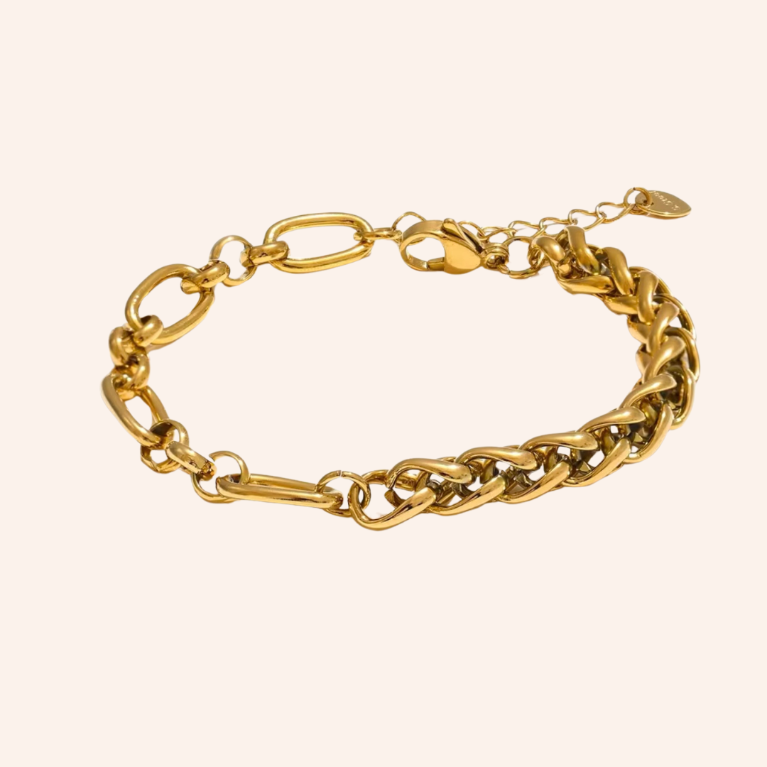 We Are Emte - Duo Chain Bracelet in 18k Gold Plated