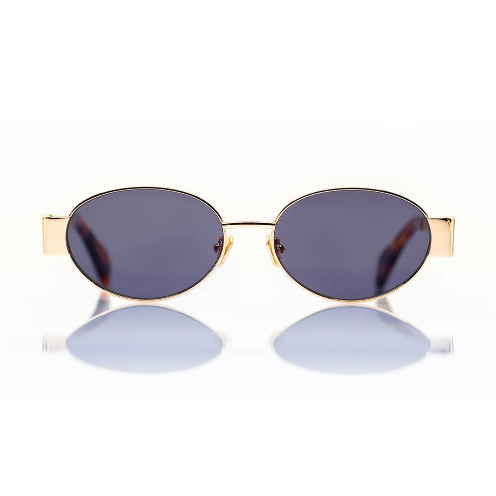 180EYEWEAR- Isla in Gold/ Black Lens