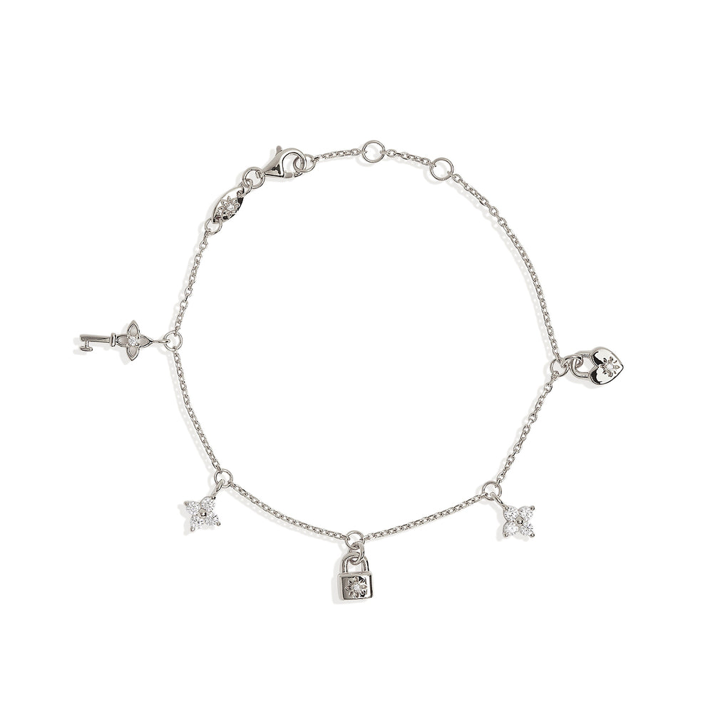 By Charlotte - Love Unlocked Charm Bracelet in Silver