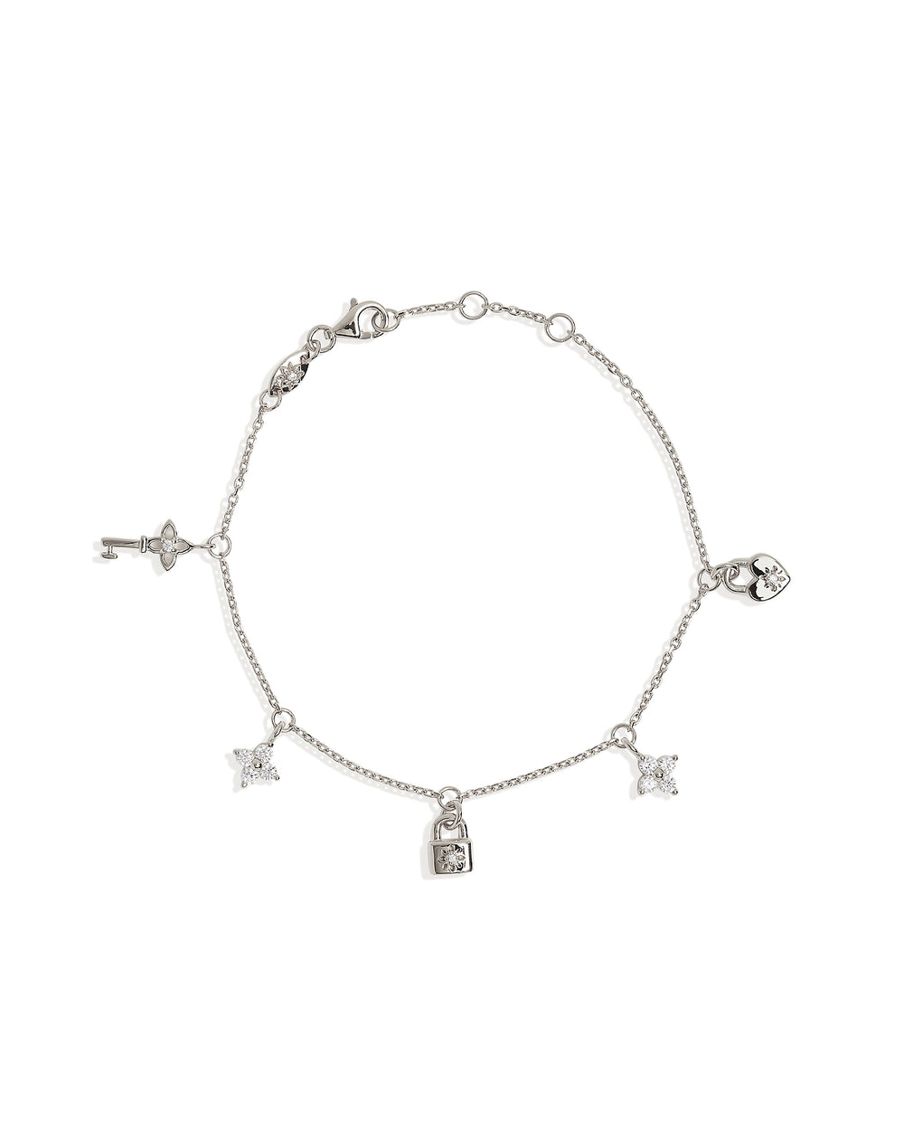 By Charlotte - Love Unlocked Charm Bracelet in Silver