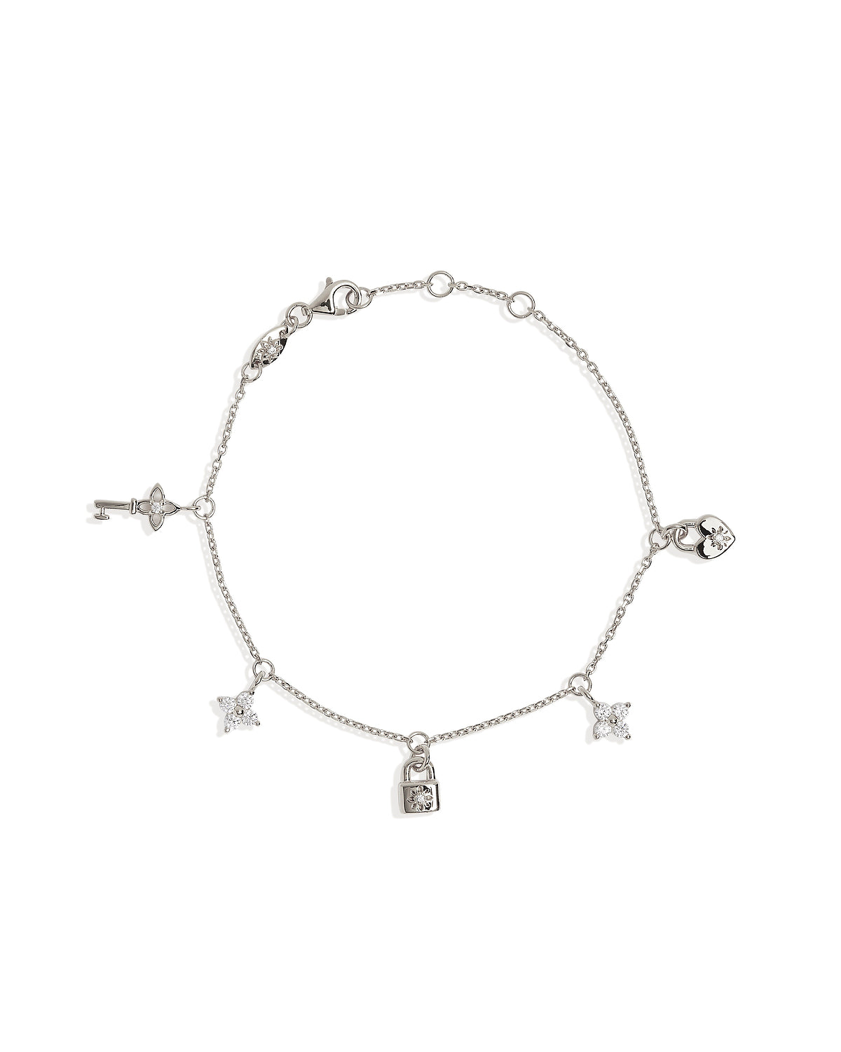 By Charlotte - Love Unlocked Charm Bracelet in Silver