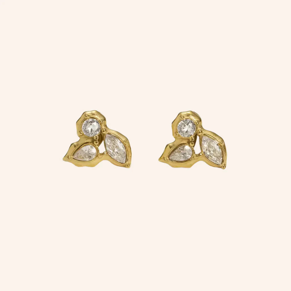 We Are Emte- Sofia Studs Earrings in 18k Gold Plated