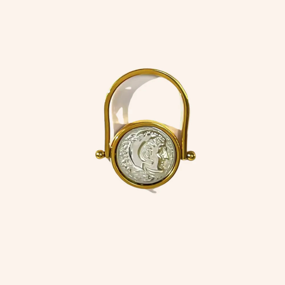 We are Emte - Coin Ring in Gold Plated