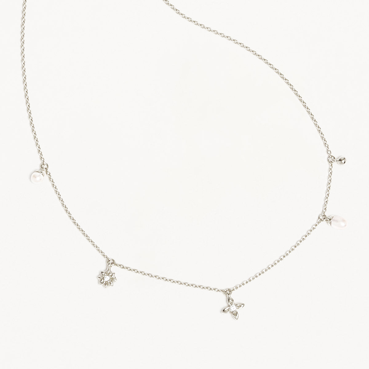 By Charlotte - Live in Peace Choker in Silver