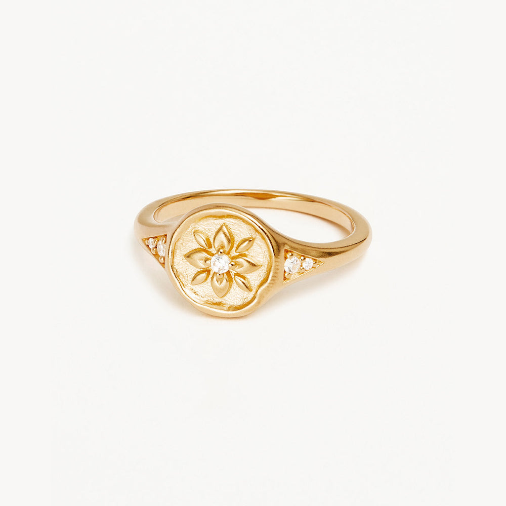 
                      
                        By Charlotte - Live in Love Signet Ring In Gold
                      
                    