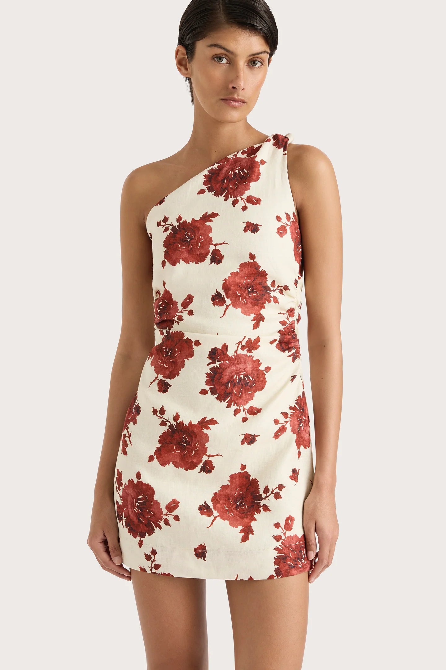 Faithfull The Brand - Marga Mini Dress in Cecile Floral Garnet