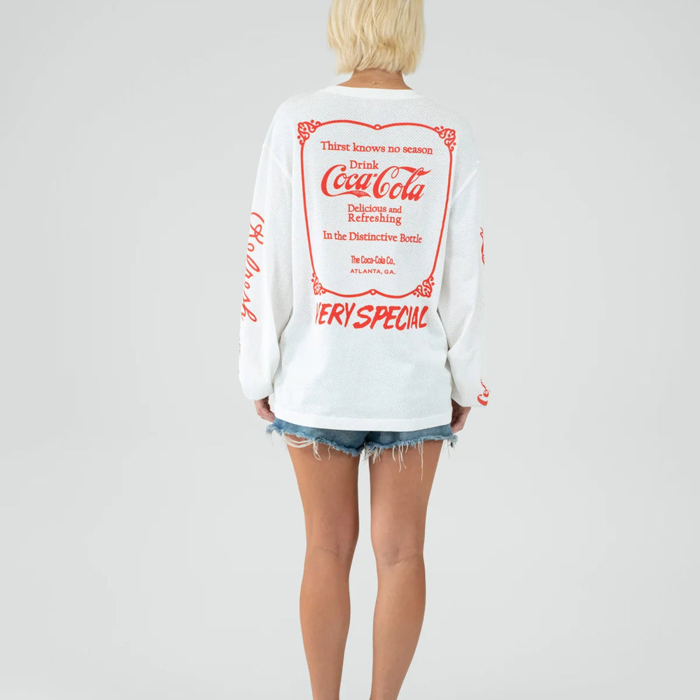 
                      
                        Something Very Special - Classic Coke Racing LS Mesh Tee
                      
                    