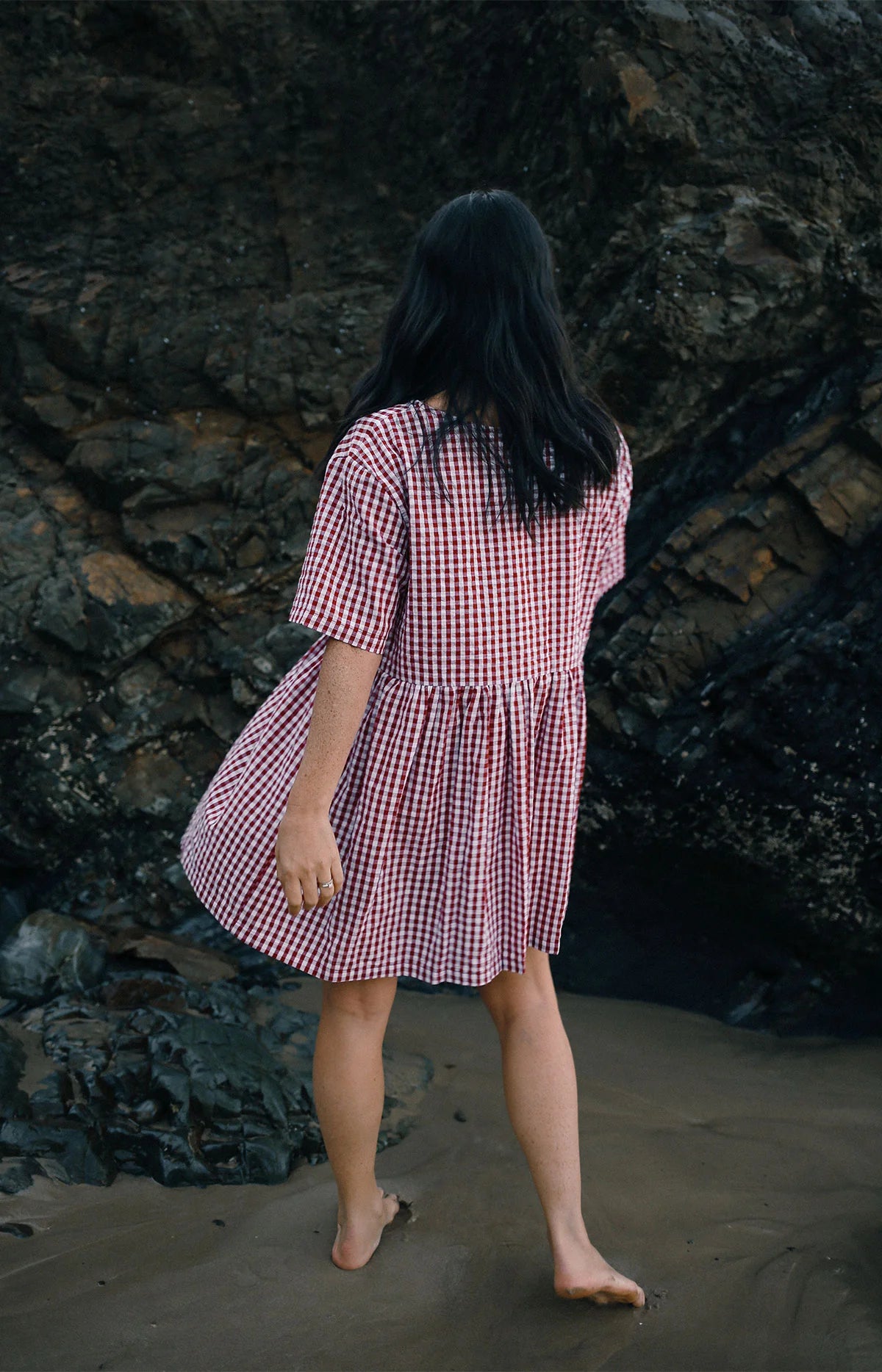 Bare Road - Darcey Mini Dress in Red Gingham