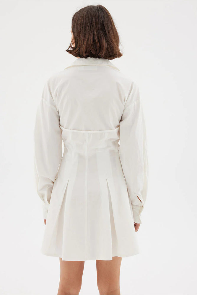 Sovere - Override Shirt Dress in White