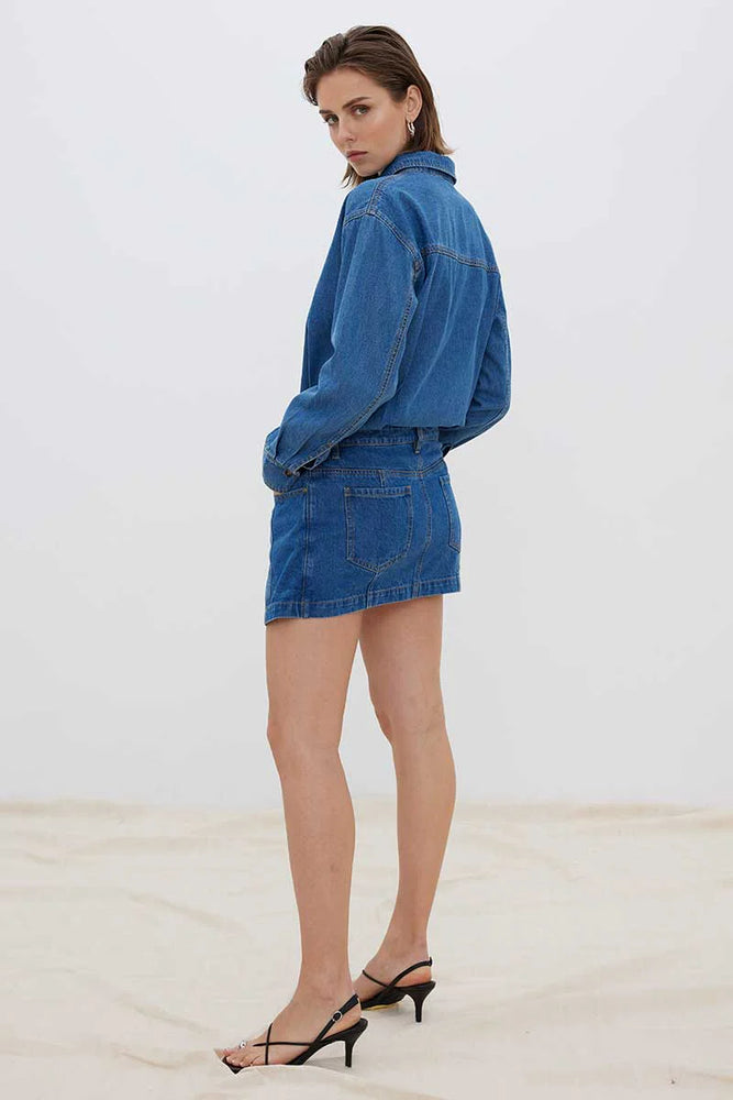 Sovere - Overturn Denim Mini Dress