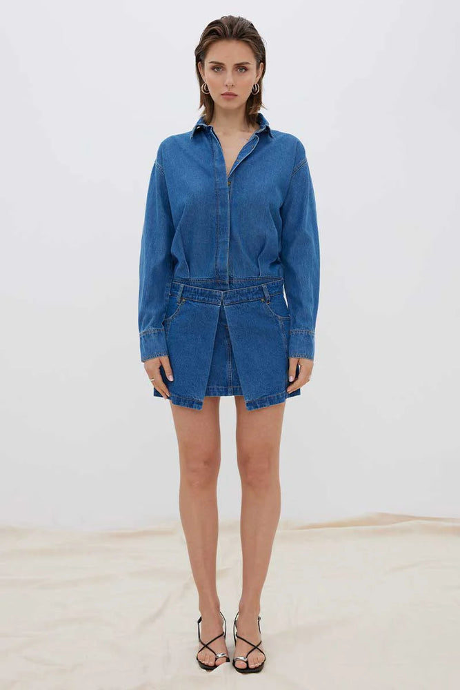 Sovere - Overturn Denim Mini Dress