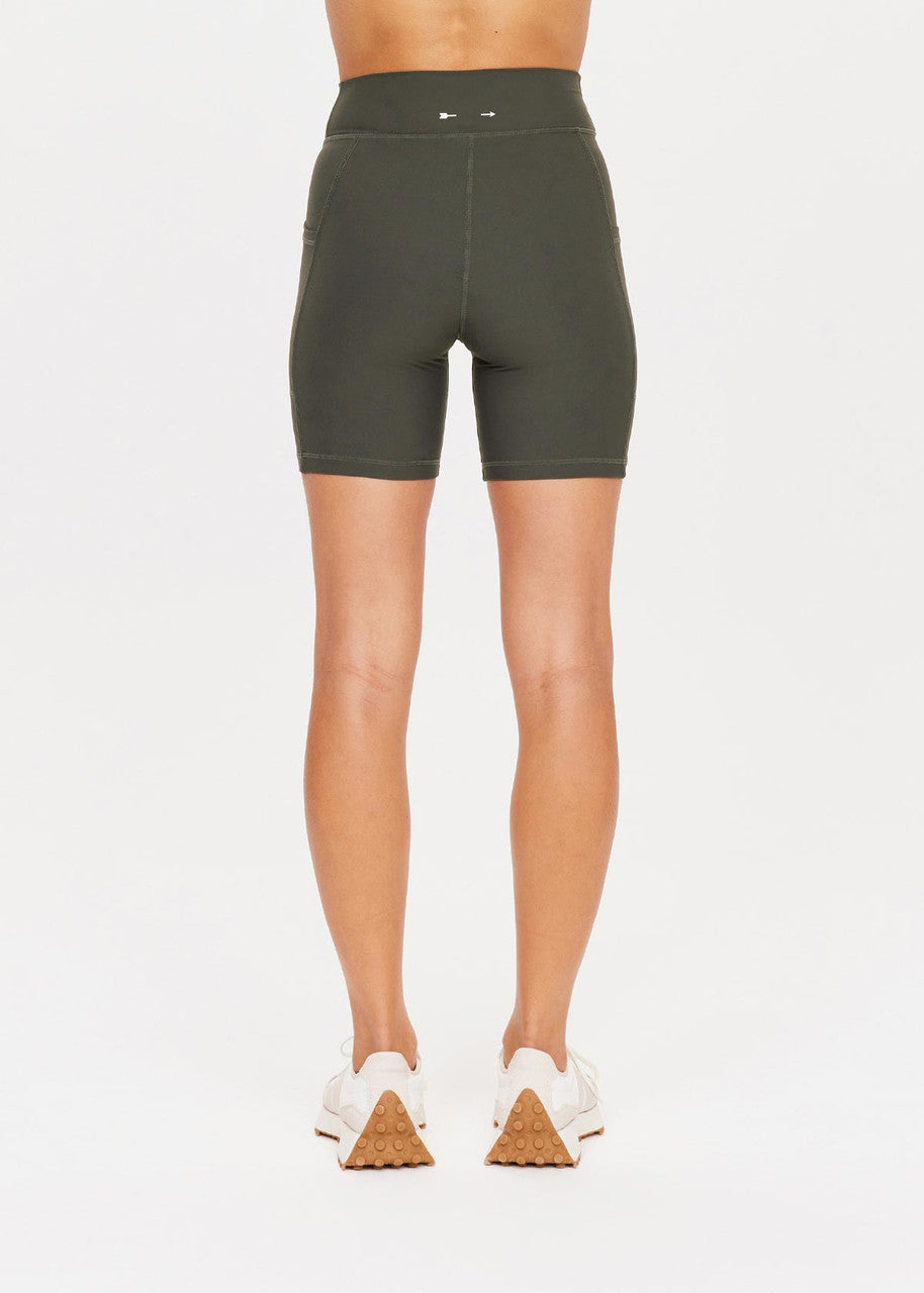 The Upside - Peached 6in Pocket Spin Short in Khaki