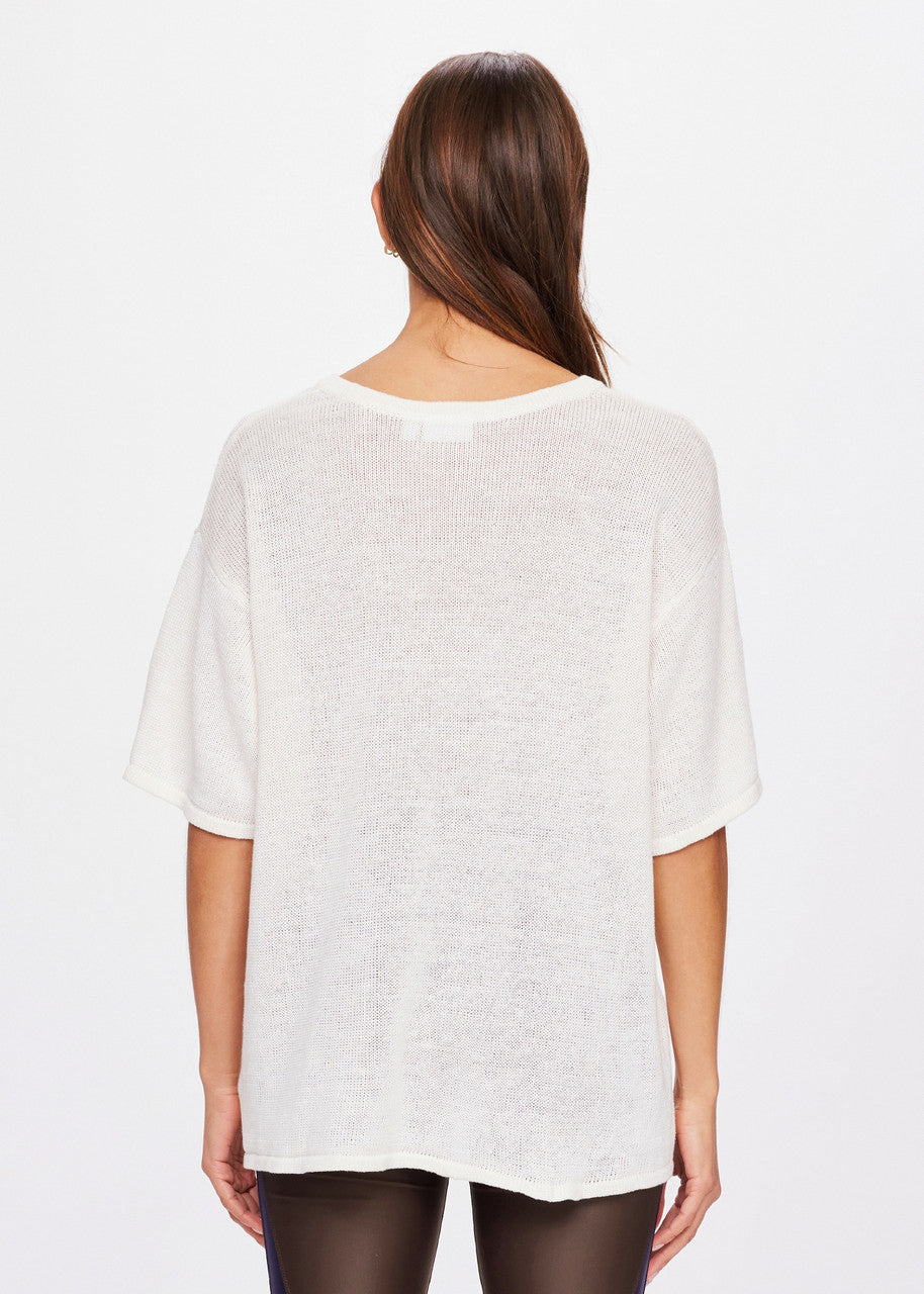 The Upside - Knitted Sammi Tee in Creme