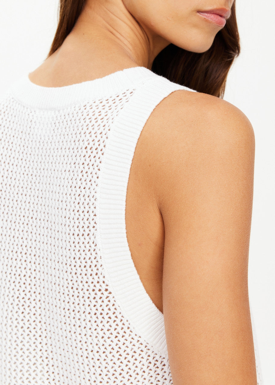 The Upside - Fenway Wales Knit Tank in Creme