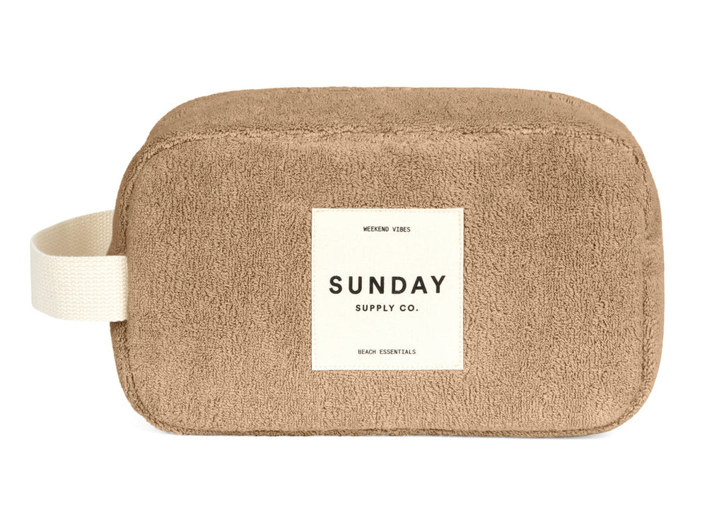 Sunday Supply Co - Towelling Accessories Pouch in Husk