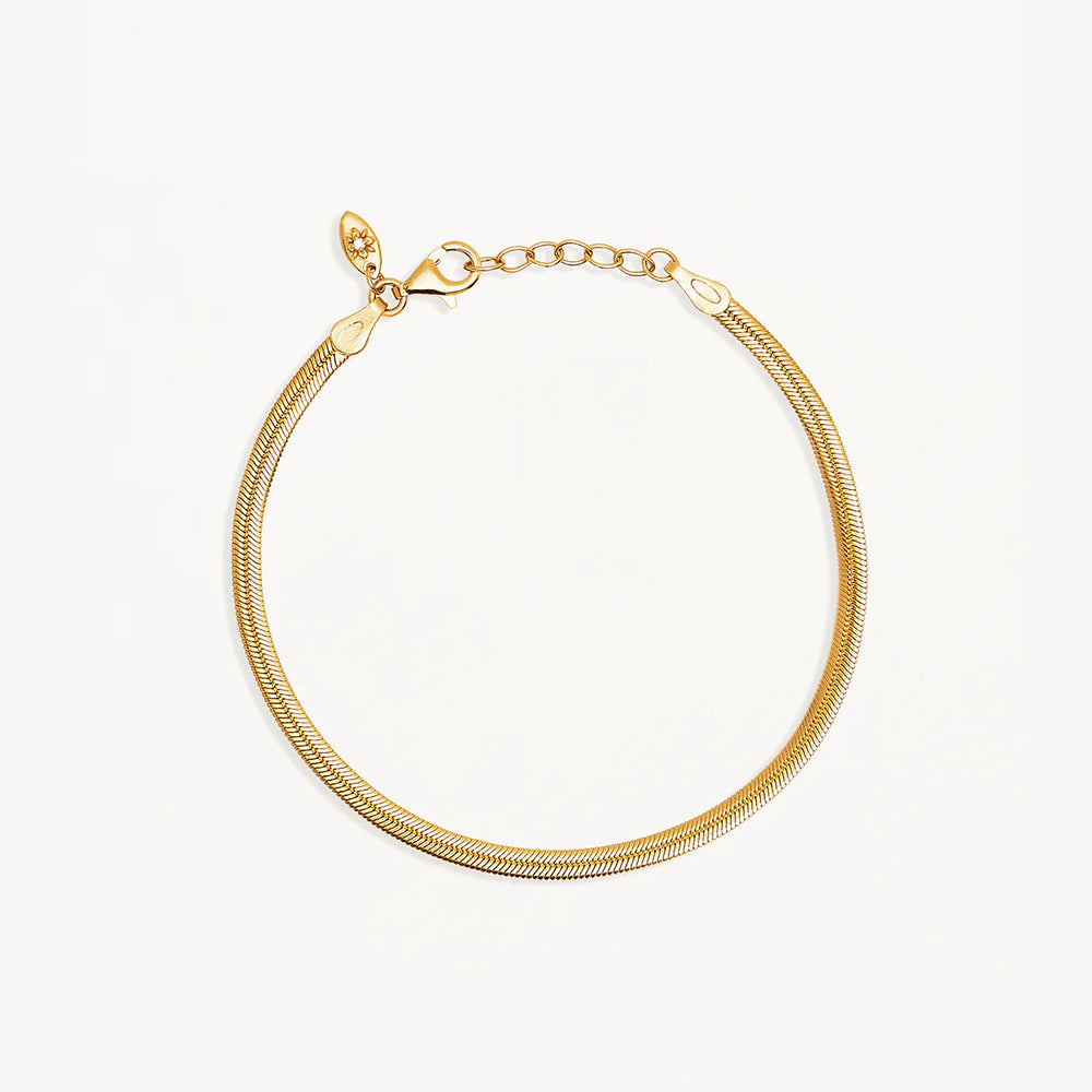 
                      
                        By Charlotte - Herringbone Chain Bracelet in Gold
                      
                    