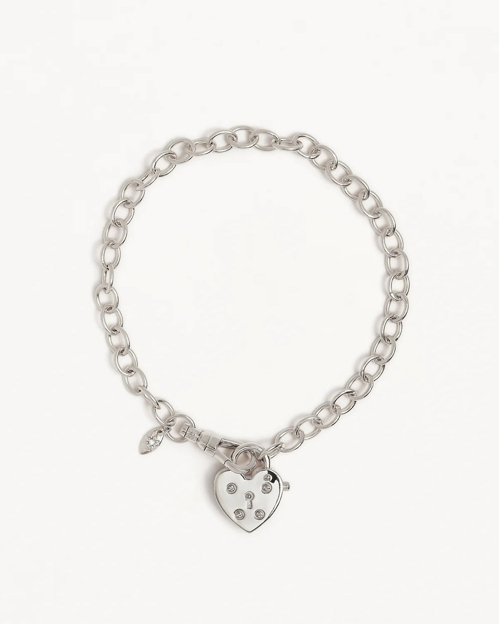 By Charlotte - Love Unlocked Padlock Bracelet in Silver