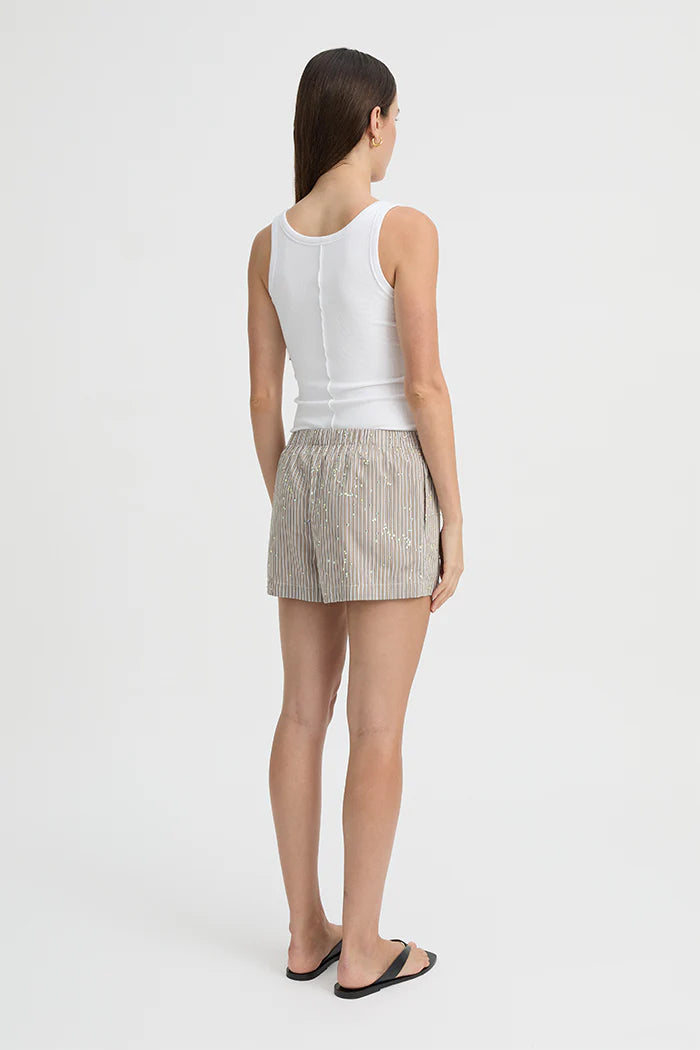 Blanca - Piper Shorts in Taupe