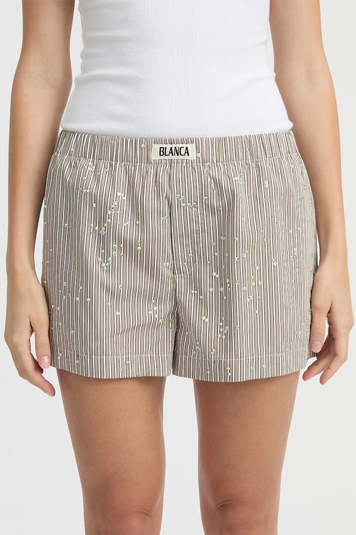 Blanca - Piper Shorts in Taupe