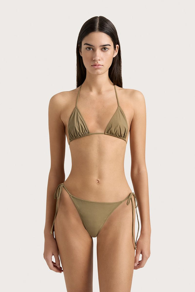 Faithfull The Brand - Sette Bikini Top in Khaki