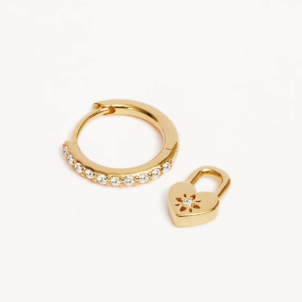 
                      
                        By Charlotte - Love Unlocked Padlock Hoops in Gold
                      
                    