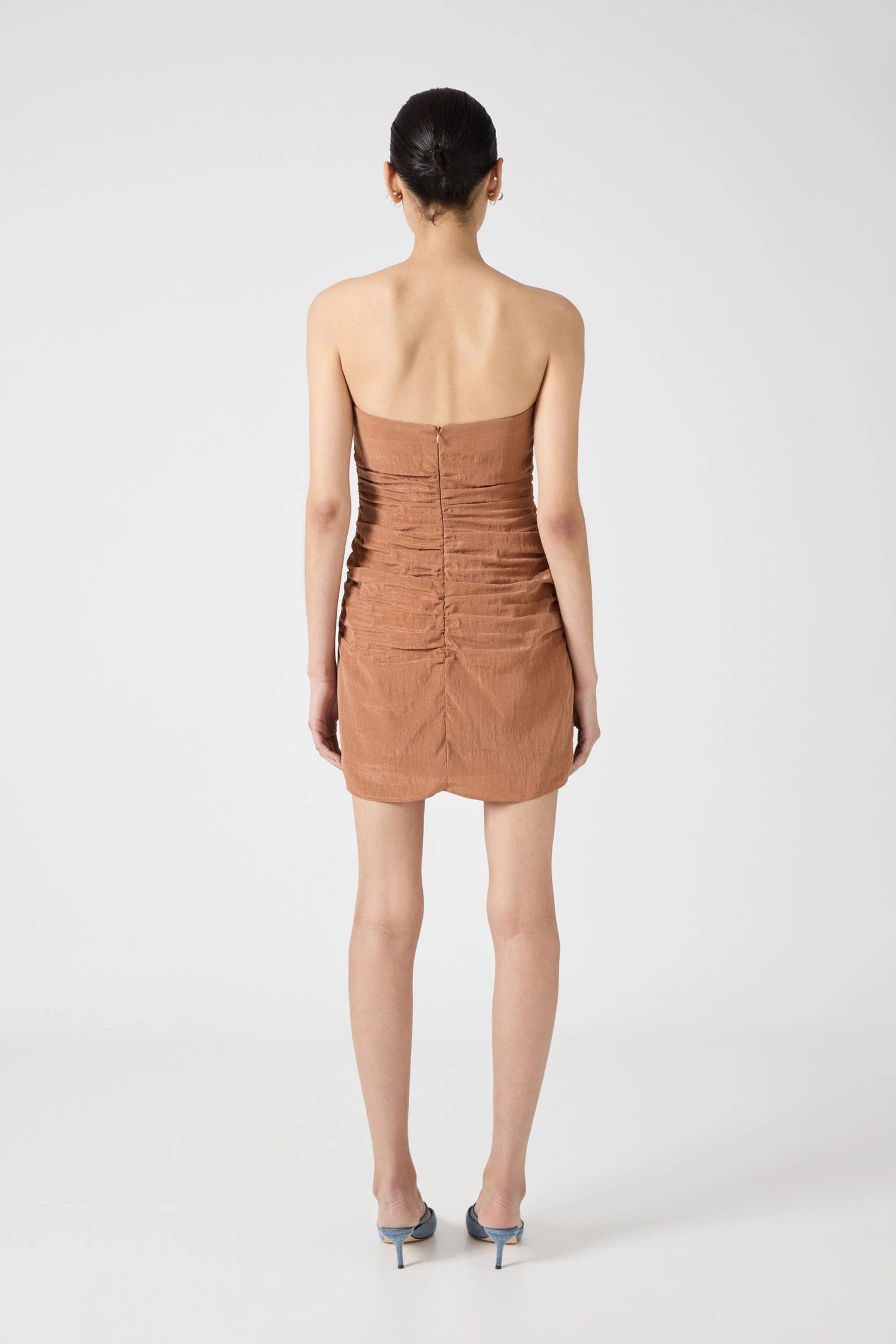 Third Form - Eclipse Mini Dress in Rust