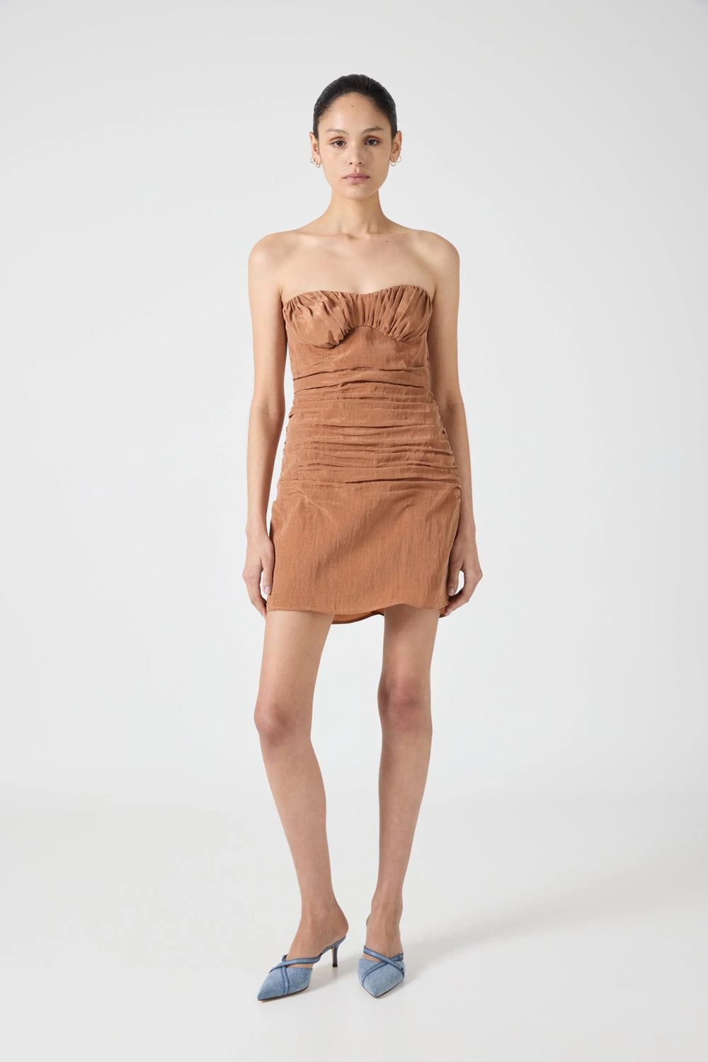 Third Form - Eclipse Mini Dress in Rust