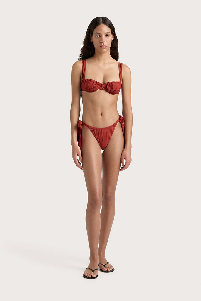 
                      
                        Faithfull The Brand - Costa Bikini Bottoms in Garnet
                      
                    