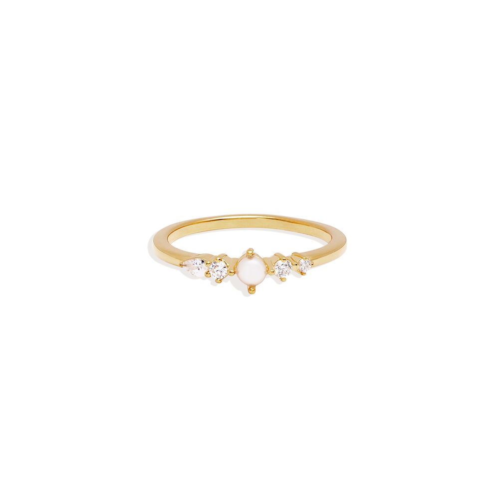 
                      
                        By Charlotte - Sea Foam Ring in Gold
                      
                    