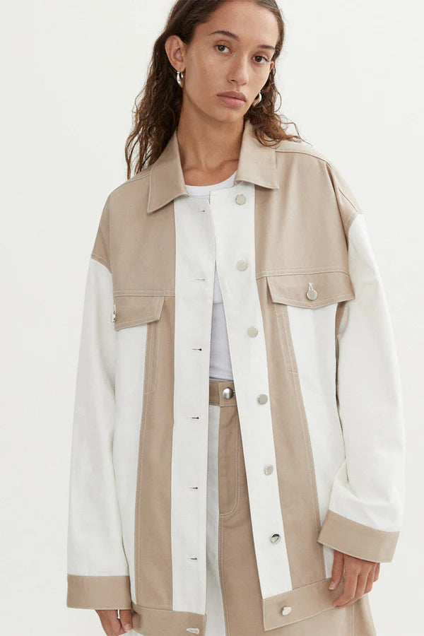 
                      
                        Blanca - Quinn Jacket in Beige
                      
                    