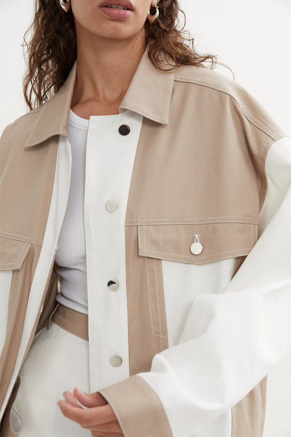 
                      
                        Blanca - Quinn Jacket in Beige
                      
                    