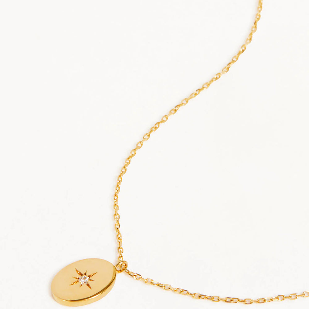 By Charlotte - 14k Gold Shine Your Light Diamond Necklace