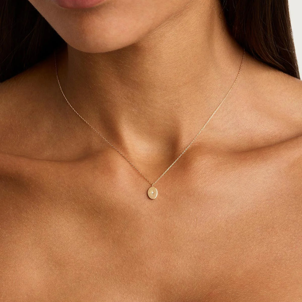 
                      
                        By Charlotte - 14k Gold Shine Your Light Diamond Necklace
                      
                    