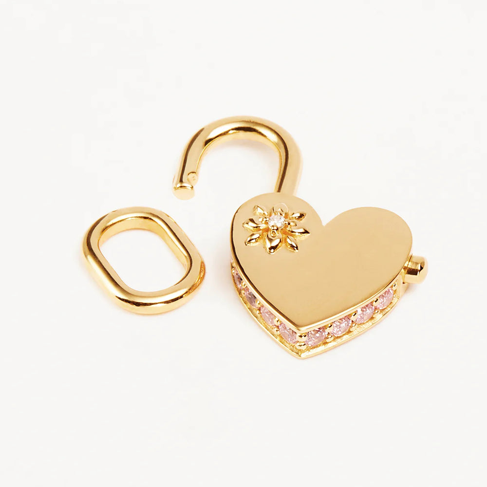 
                      
                        By Charlotte - Connected Hearts Padlock Pendant in Gold
                      
                    