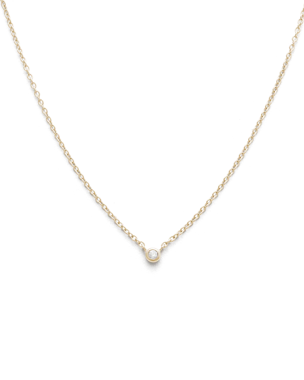 Kirstin Ash - Petite Diamond Necklace in 9k Solid Gold