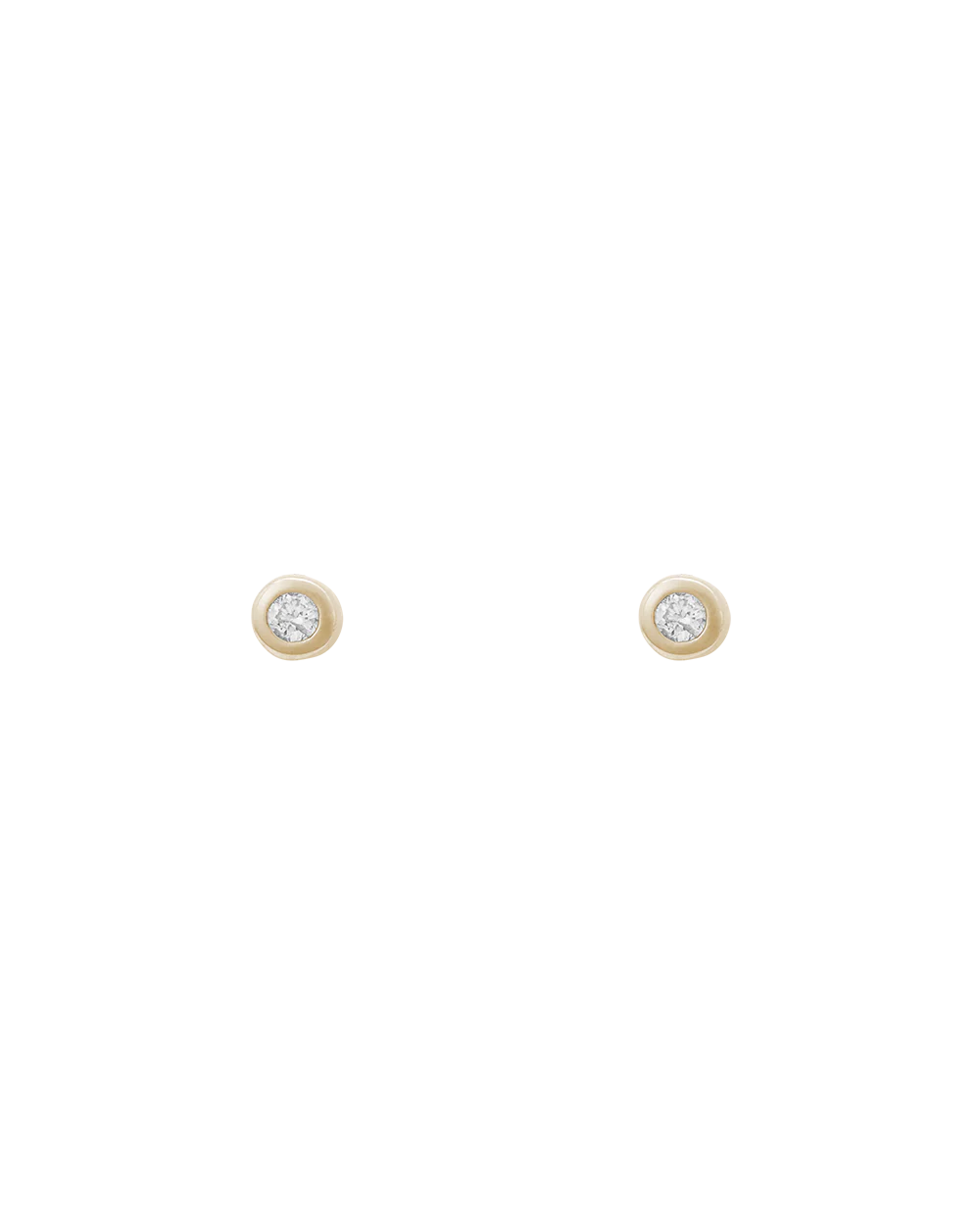 Kirstin Ash - Petite Diamond Studs in 9k Solid Gold