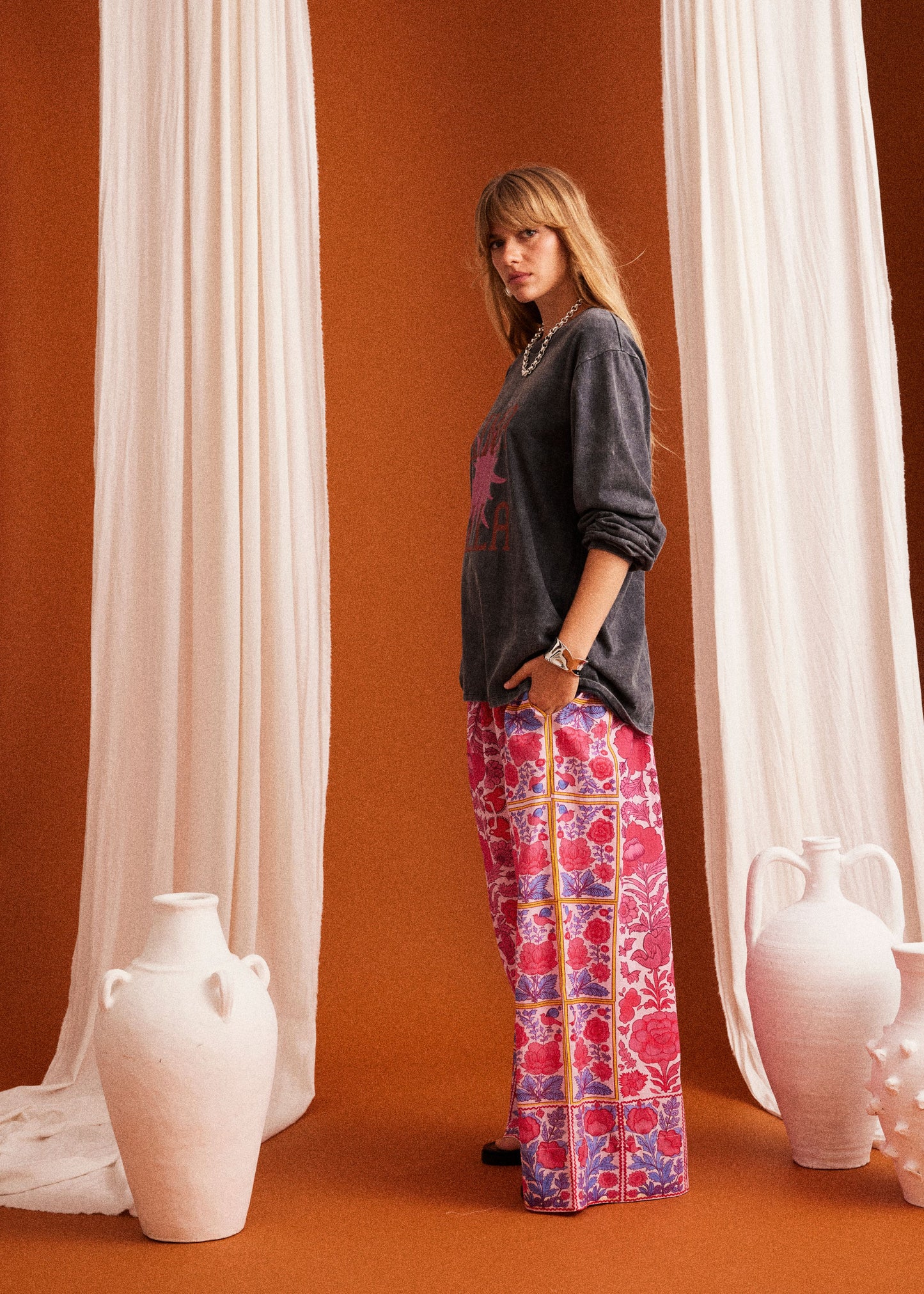 Kinga Csilla - Kaaleen Border Print Pant