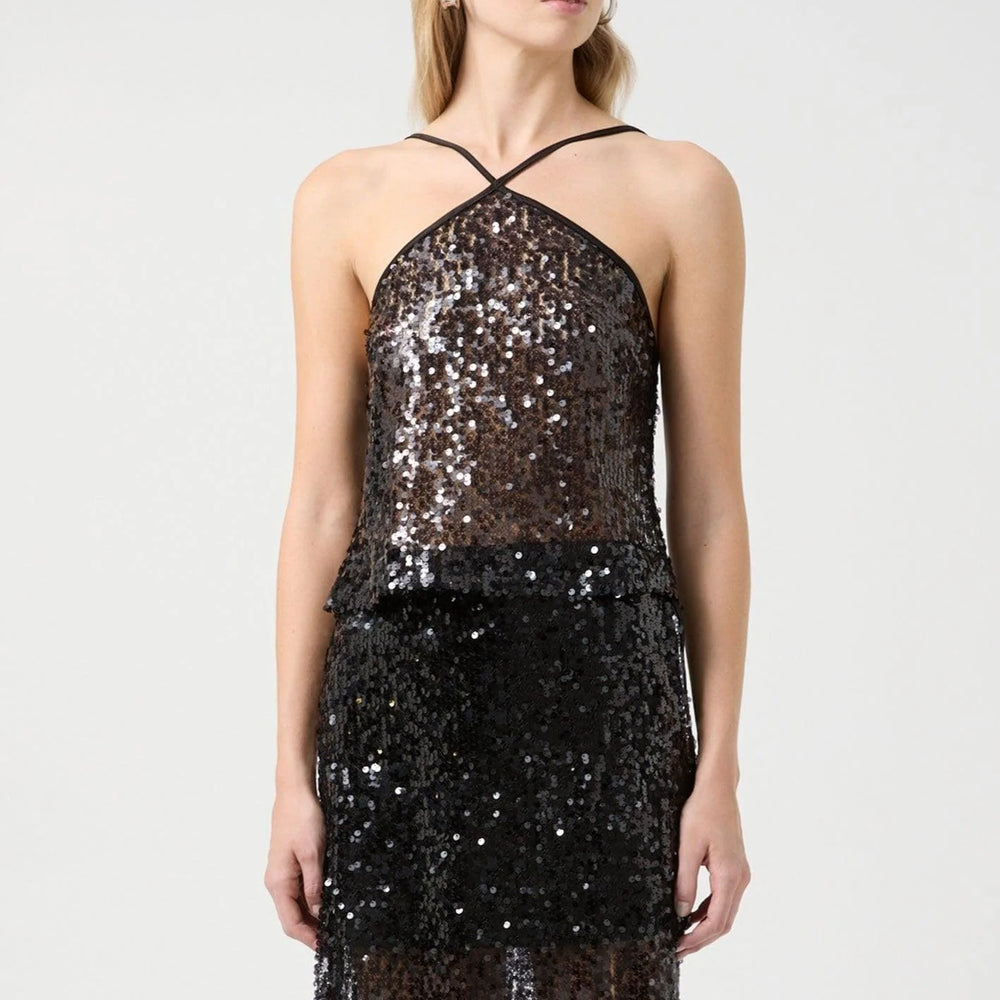 
                      
                        Third Form - Reflection Sequin Top in Black
                      
                    