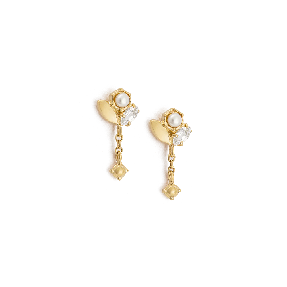 
                      
                        Kirstin Ash - Slice Cluster Chain Stud Earrings in Gold
                      
                    