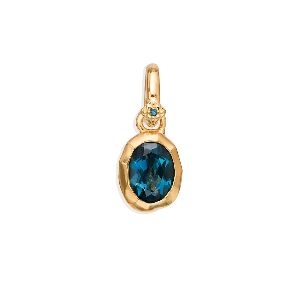 By Charlotte - Sacred Jewel Topaz Pendant in Gold