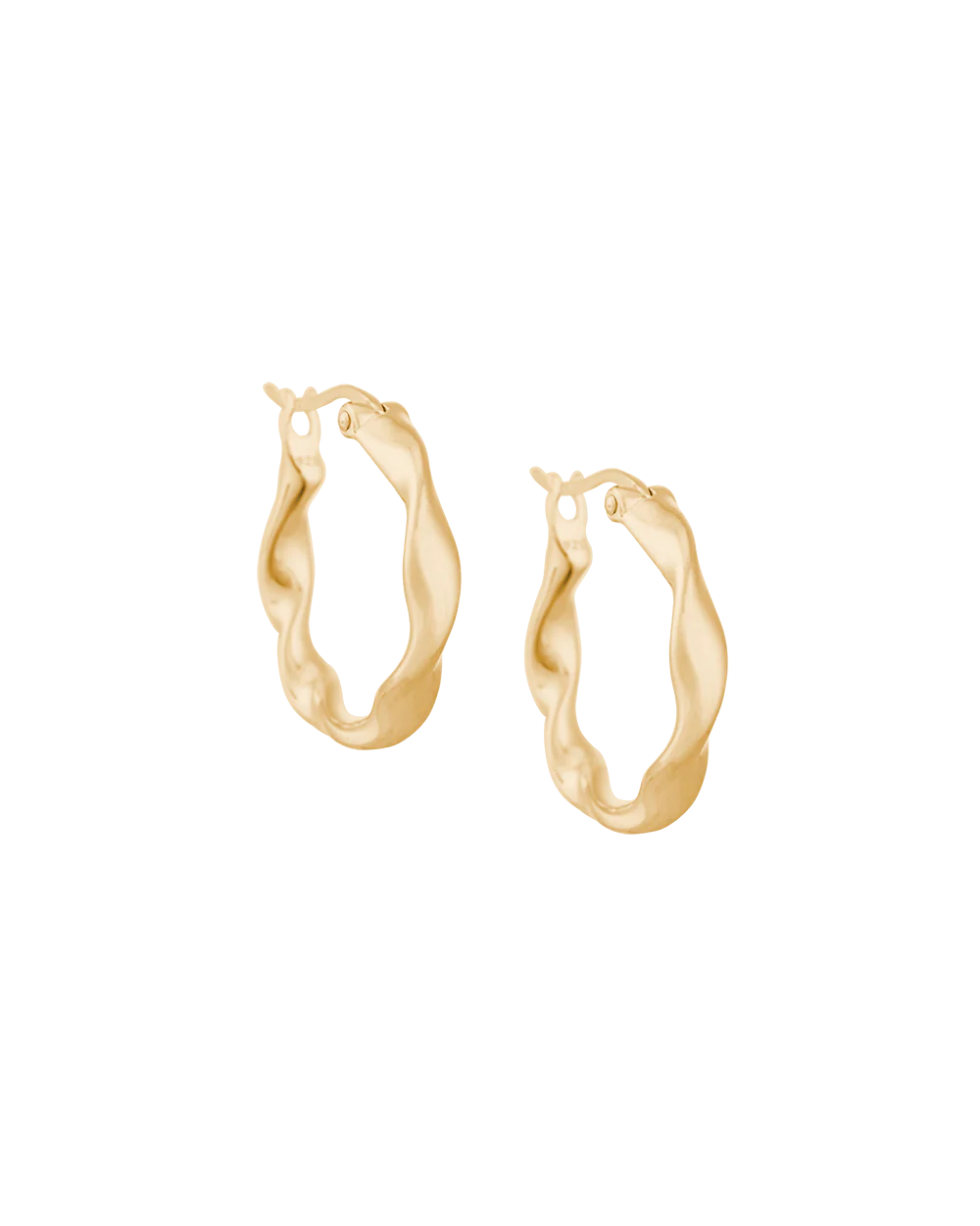 Kirstin Ash - Wave Hoops in Gold