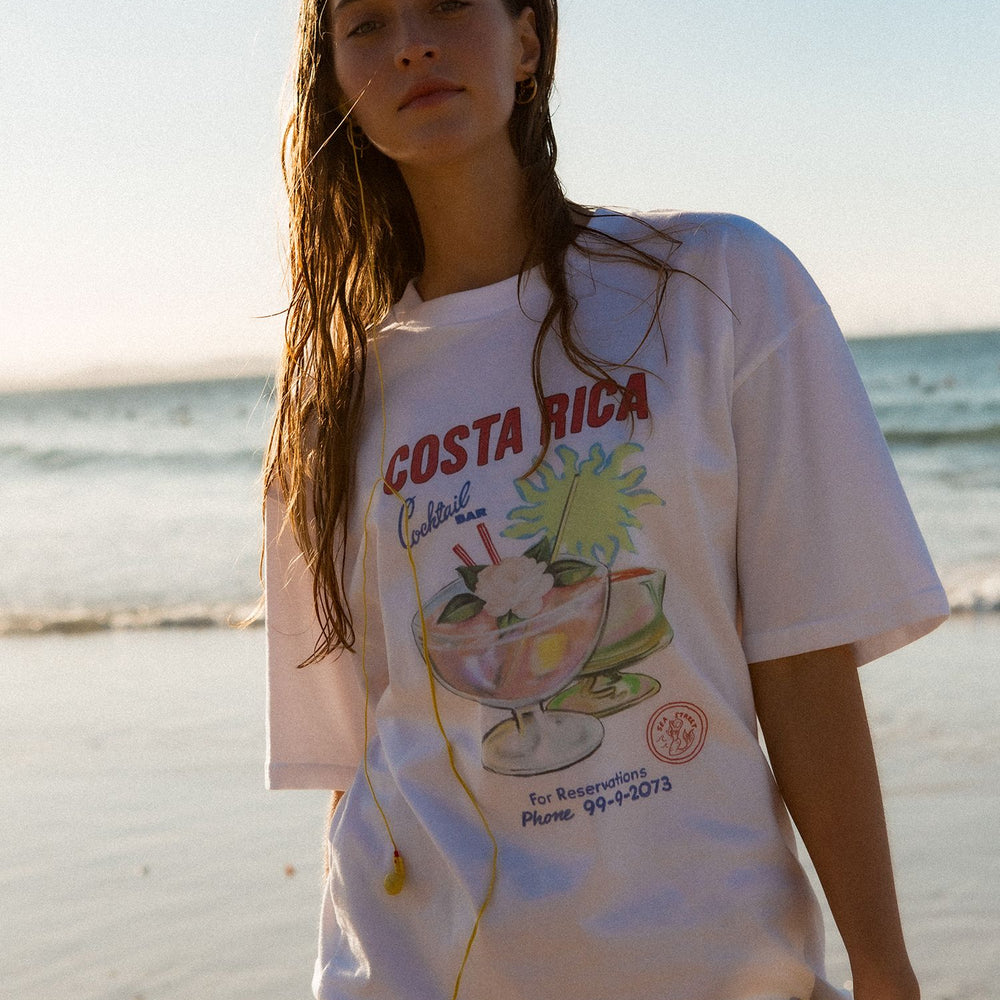 Sea Street - Costa Rica T-Shirt in White