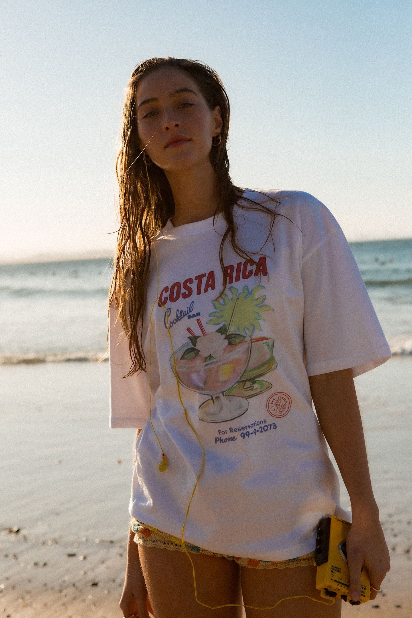 Sea Street - Costa Rica T-Shirt in White