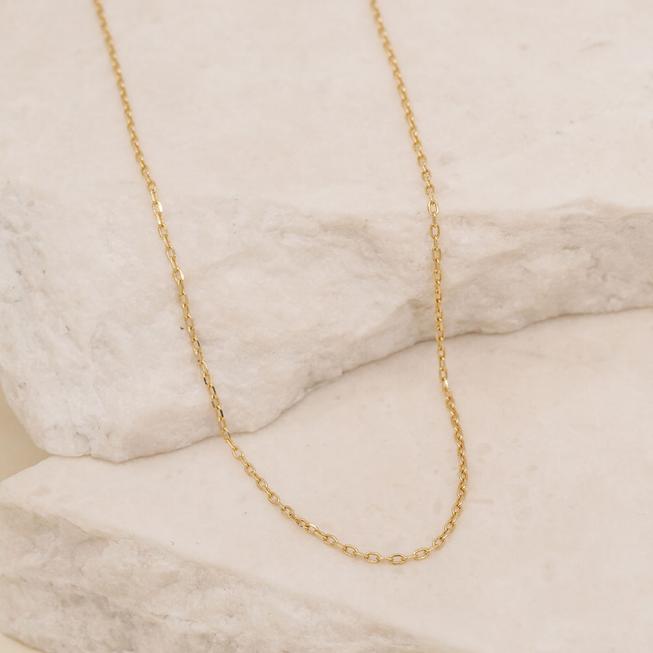 By Charlotte - Plain Chain in Gold