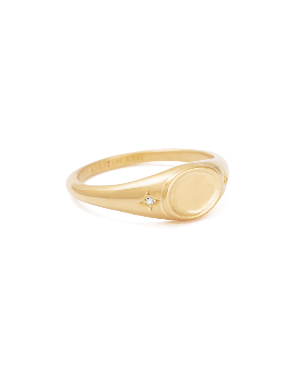 Kirstin Ash - Align Signet Ring Gold