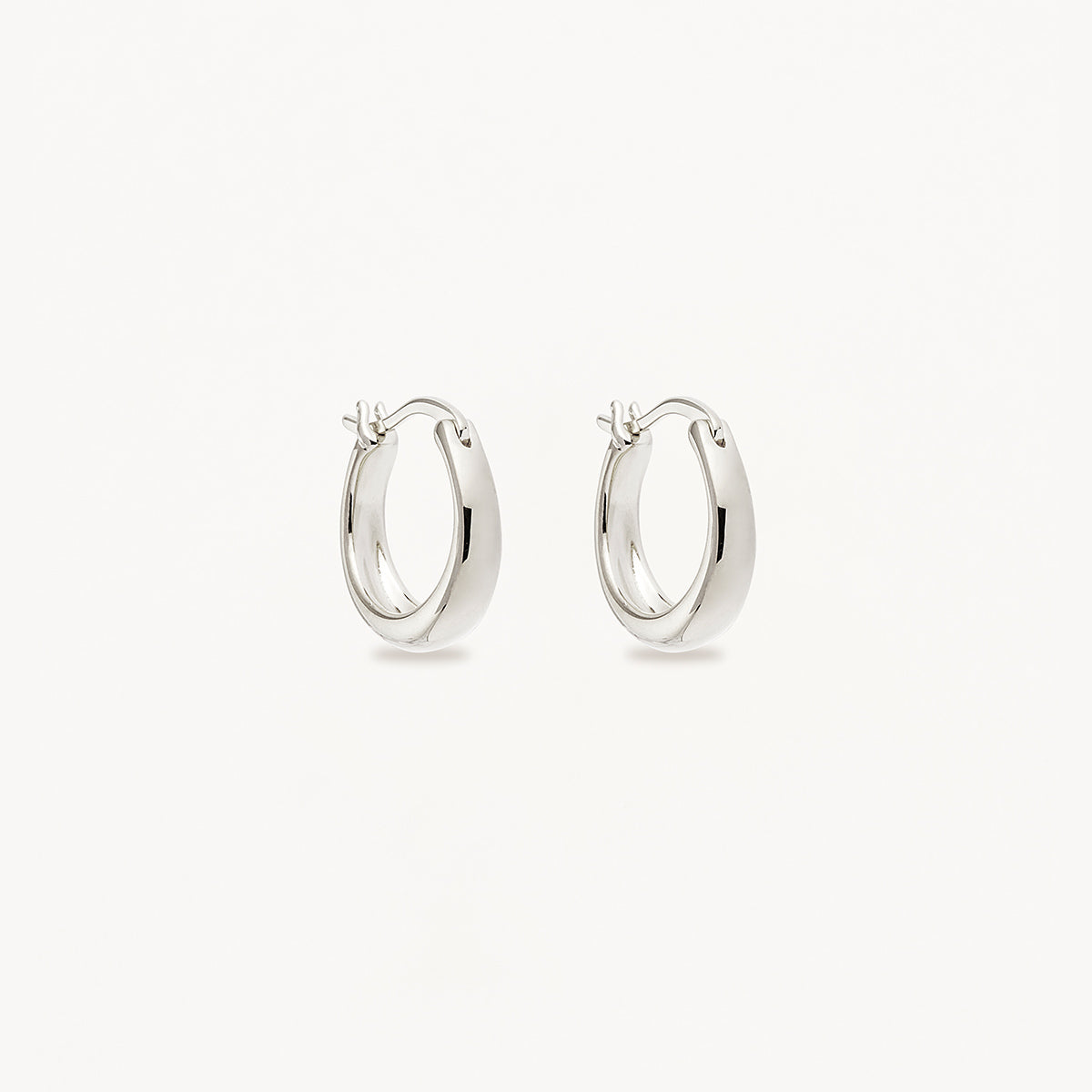 By Charlotte - Infinite Horizon Hoops in Silver - Small