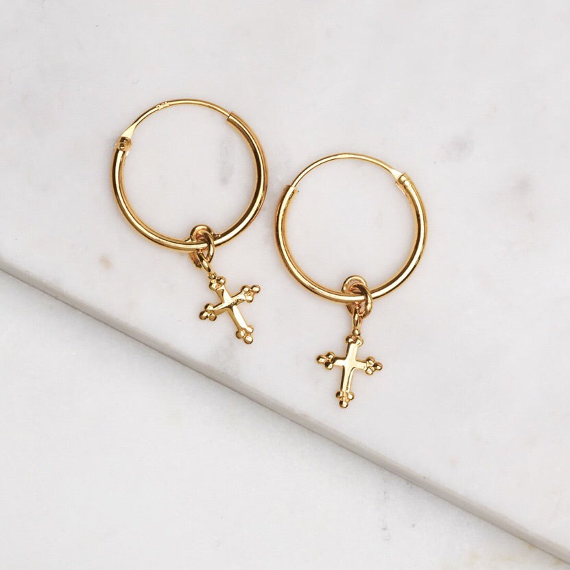 Midsummer Star - Cross Sleepers In Gold - Emte Boutique