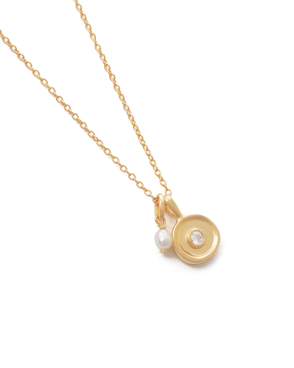 Kirstin Ash - Solstice Pearl Necklace in Gold